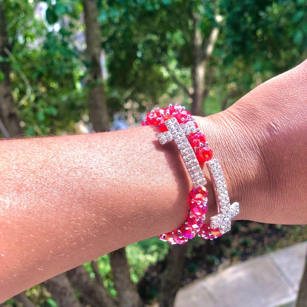 2 FOR $15 spiritual bling bracelets!